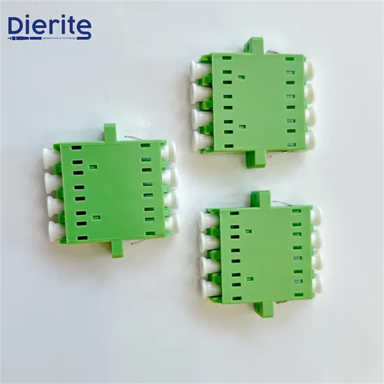 Precio barato LC Upc a LC Upc Quad Om4 Adaptador de fibra óptica con brida con excelente rendimiento