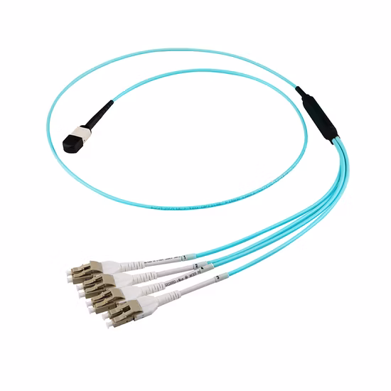 Ventas de fábrica 8f 12f 24f LC/Sc/St/FC MPO/MTP Cable troncal Cable de conexión de fibra óptica / Patchcord
